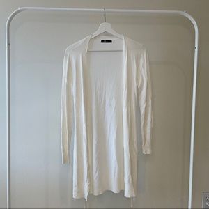 white cardigan